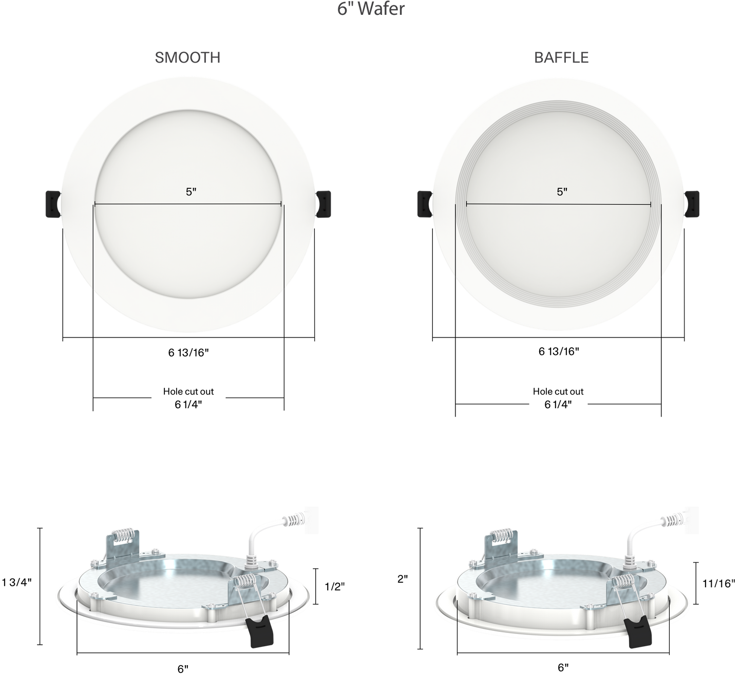 6in Wafer Bracket